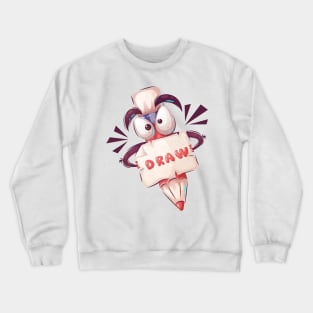 Draw Pencil artwork cartoon Crewneck Sweatshirt